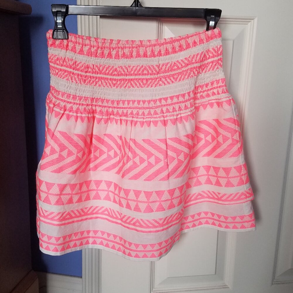 Francesca's Mi Ami Pink Ruffle Tiered Skirt